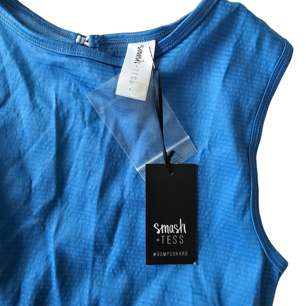 Smash + Tess The Universal Shorty Shorts Romper Blue Size XS NEW - Picture 16 of 16